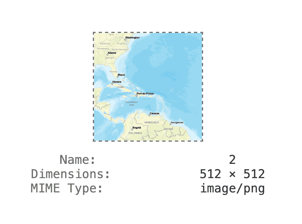 static basemap tiles response