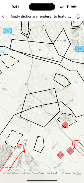 Image of Apply dictionary renderer to feature layer sample