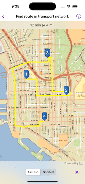 Image of find route in transport network