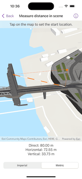 Image of measure distance in scene