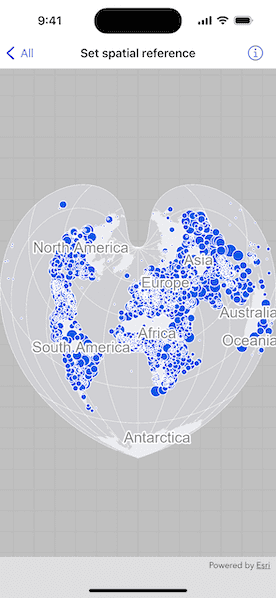 Image of Set spatial reference