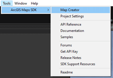 Open the Map Creator UI