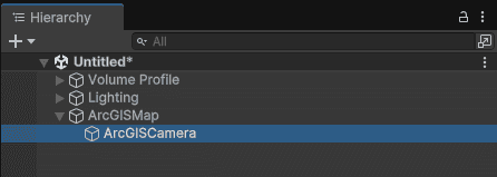 ArcGISMap camera object